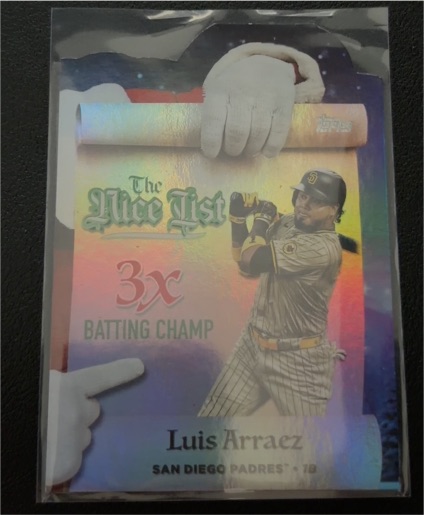 2025 Topps Holiday Making The Nice List #MNL-5 Luis Arraez — front