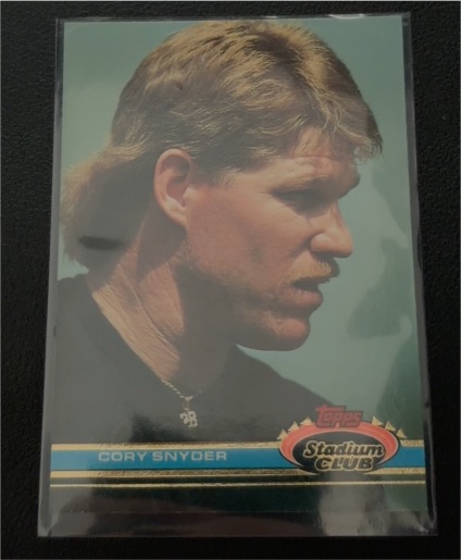 1991 Topps Stadium Club #unknown Cory Snyder — front