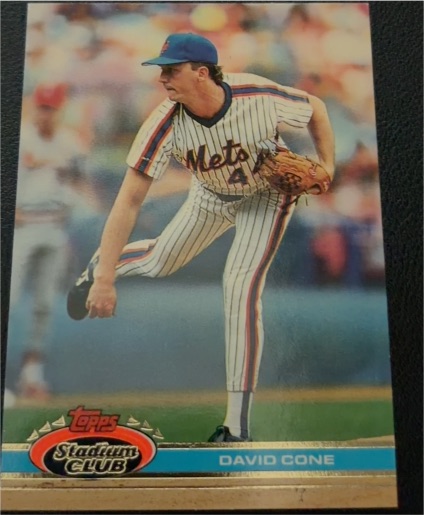 1991 Topps Stadium Club #367 David Cone — front