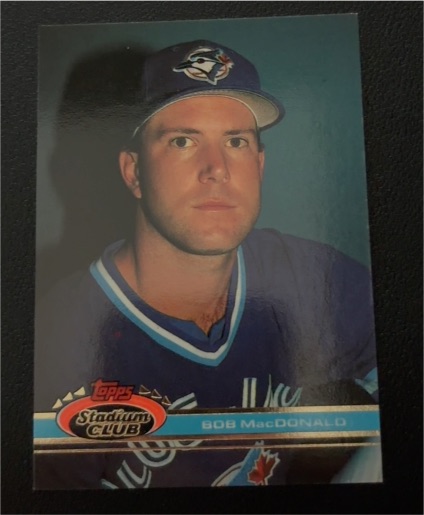 1991 Topps Stadium Club #585 Bob MacDonald — front