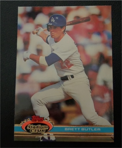 1991 Topps Stadium Club #389 Brett Butler — front
