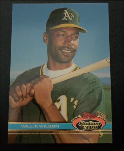 1991 Topps Stadium Club #378 Willie Wilson — front