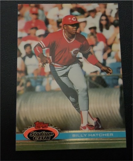 1991 Topps Stadium Club #371 Billy Hatcher — front