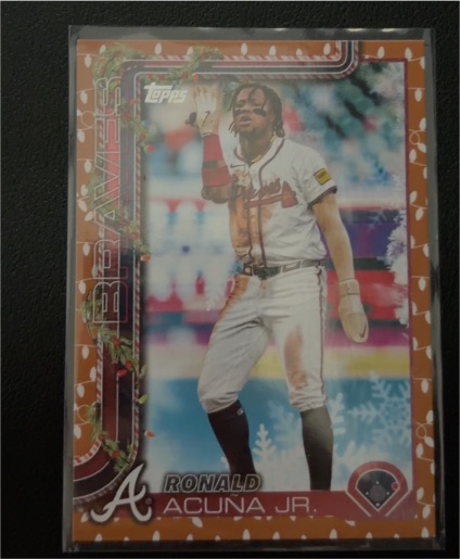 2025 Topps Holiday #H62 Ronald Acuna Jr. — front