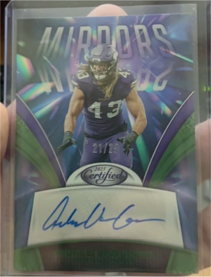 2025 Panini Certified #MS-AVG Andrew Van Ginkel — front