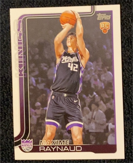 2025-26 Topps #243 Maxime Raynaud — front