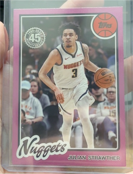 2025-26 Topps 1980-81 Topps Basketball #80BK-28 Julian Strawther — front