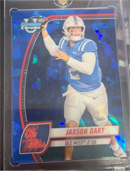 2024 Bowman University Chrome #6 Jaxson Dart — front