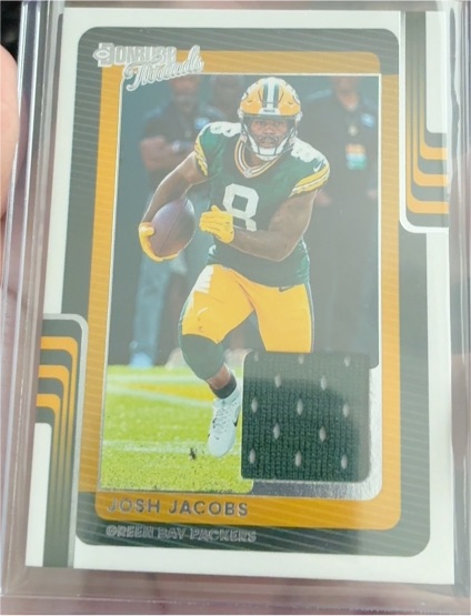 2025 Panini Donruss Threads #DTH-JJS Josh Jacobs — front