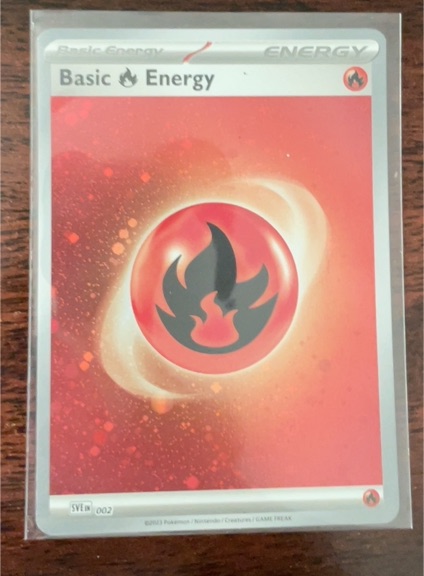 2023 Pokémon SVE 002 Basic Fire Energy — front