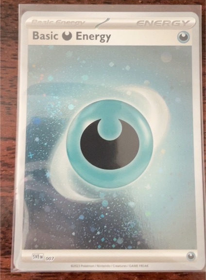2023 Pokémon Scarlet & Violet 151 #007 Basic Darkness Energy Cosmos Holo — front