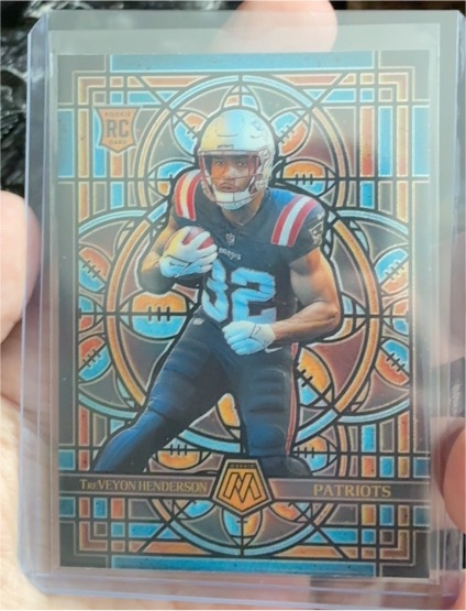 2025 Panini Mosaic Stained Glass #RC Treveyon Henderson — front