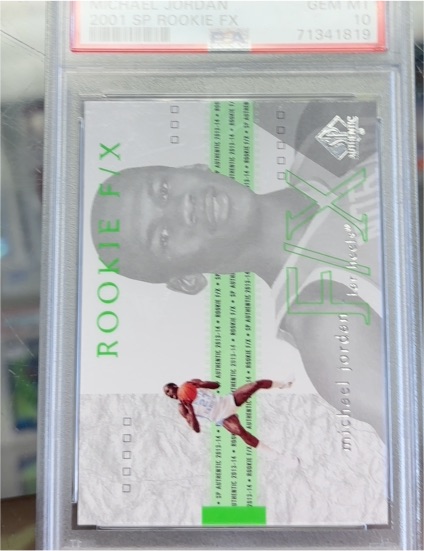2013 SP Authentic 2001 SP Rookie FX #2001 Michael Jordan — front