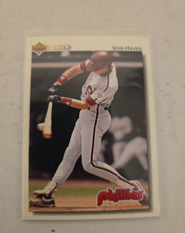 1992 Upper Deck #429 Von Hayes — front