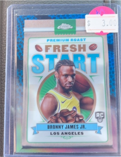 2025 Topps Chrome #FS-15 Bronny James Jr. Fresh Start — front