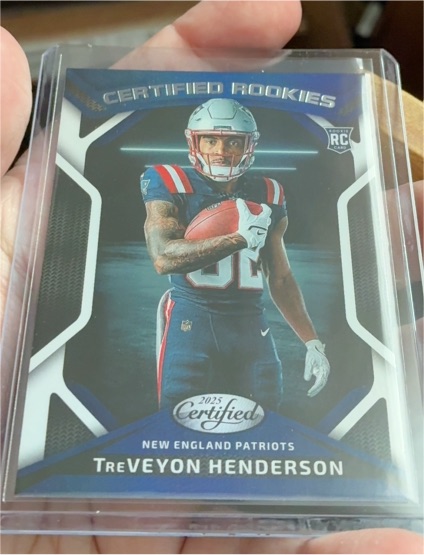 2025 Panini Certified #CRK-THN TreVeyon Henderson — front
