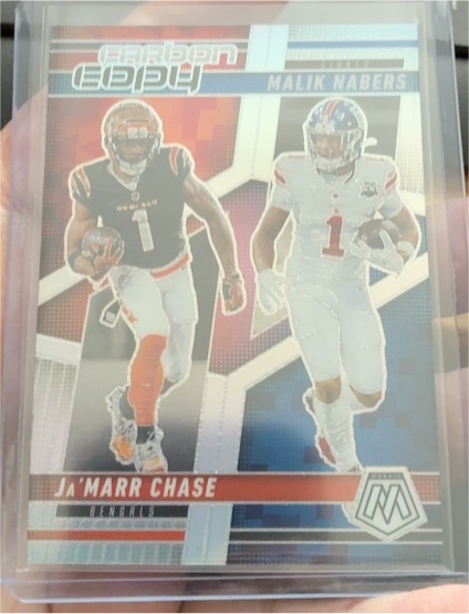 2025 Panini Mosaic Carbon Copy #CCO-15 Ja'Marr Chase — front