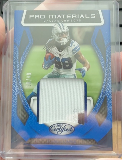 2025 Panini Certified Pro Materials #PM-CL CeeDee Lamb — front