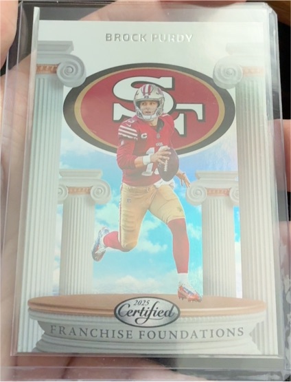 2025 Panini Certified Franchise Foundations #FFO-BRP Brock Purdy — front