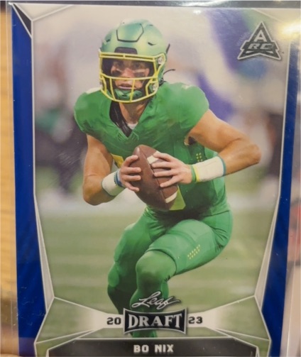 2023 Leaf Draft #32 Bo Nix — front