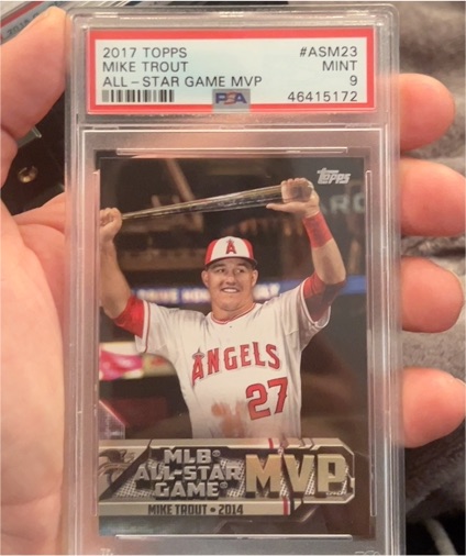 2017 Topps #ASM23 Mike Trout All-Star Game MVP — front
