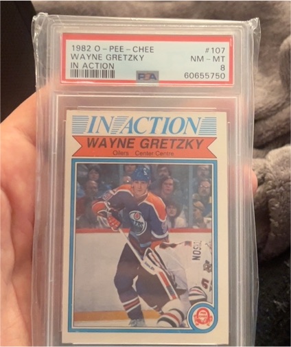 1982-83 O-Pee-Chee #107 Wayne Gretzky In Action — front