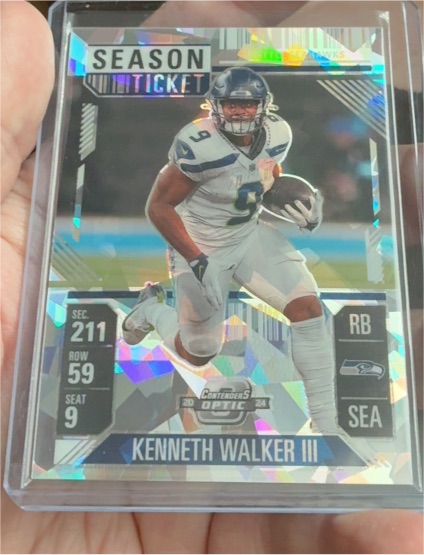 2024 Panini Contenders Optic Season Ticket #51 Kenneth Walker III — front