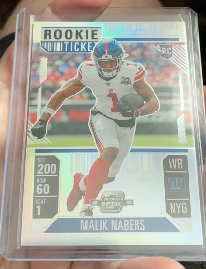 2024 Panini Contenders Optic #86 Malik Nabers Rookie Ticket — front