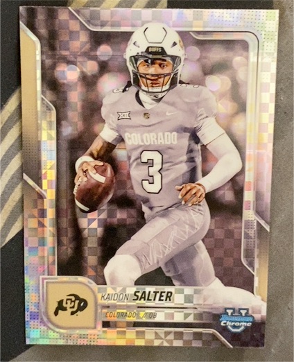 2025 Bowman University Chrome #149 Kaidon Salter — front