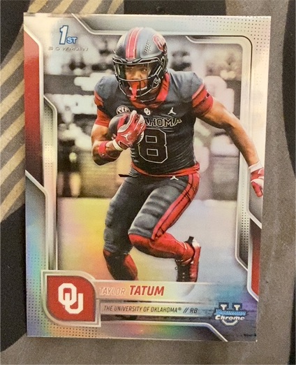 2025 Bowman Chrome University #125 Taylor Tatum — front