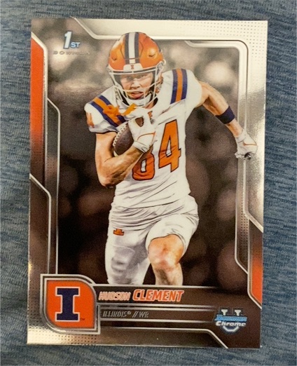 2025 Bowman Chrome University #73 Hudson Clement — front