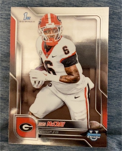 2025 Bowman University Chrome #173 Josh McCray — front