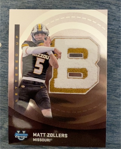 2025 Bowman Chrome University #LU-19 Matt Zollers Lettered Up — front