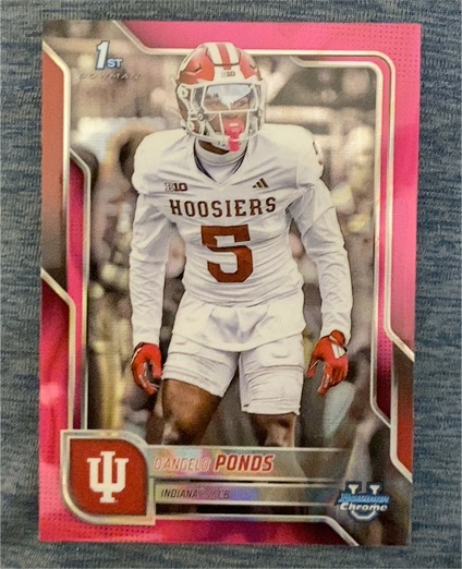 2025 Bowman University Chrome #104 D'Angelo Ponds — front