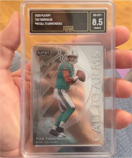 2020 Panini Playoff #18 Tua Tagovailoa Call to Arms Rookie — front