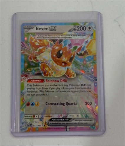 2016 Pokémon Prismatic Evolutions #075 Eevee ex — front