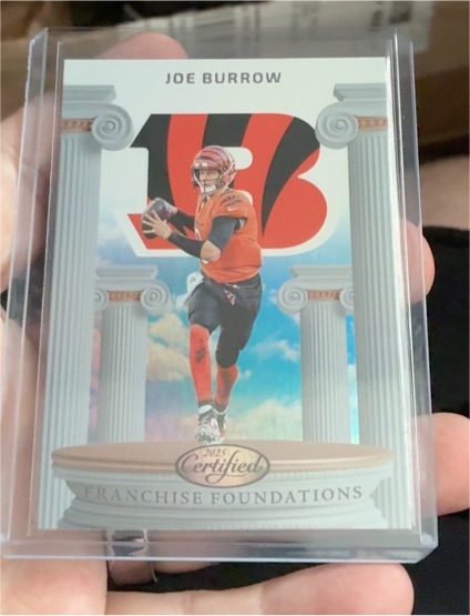 2025 Panini Certified Franchise Foundations #FFO-JBW Joe Burrow — front