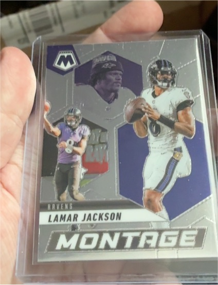 2025 Panini Mosaic #15 Lamar Jackson Montage — front