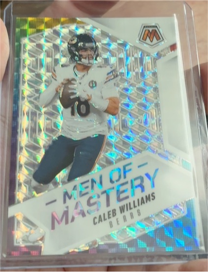 2025 Panini Mosaic Men of Mastery #1 Caleb Williams — front