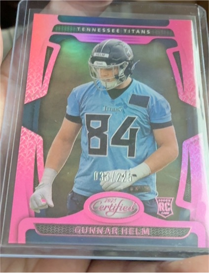 2025 Panini Certified #33 Gunnar Helm — front