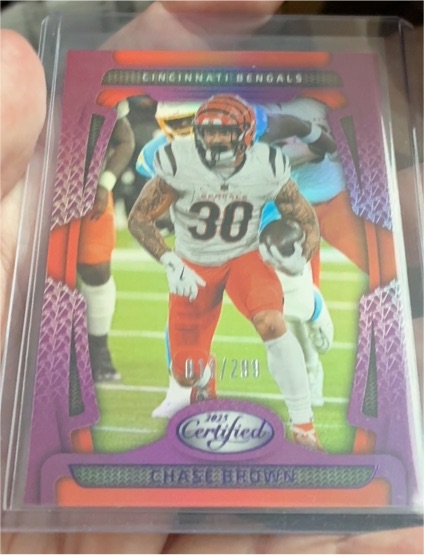 2021 Panini Certified Chase Brown #/299 — front