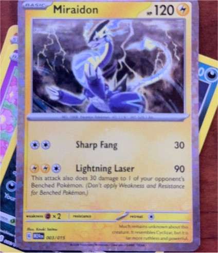 2024 Pokémon TCG Miraidon #003 McDonald's Promo — front