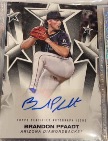2025 Topps Series 1 Baseball Stars Auto #BSA-BP Brandon Pfaadt — front