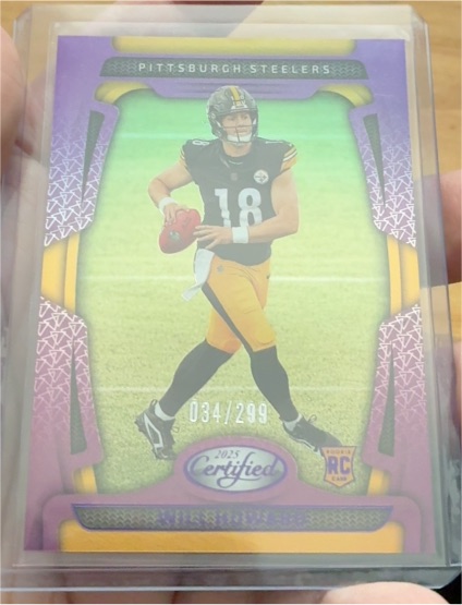 2025 Panini Certified #104 Will Howard — front