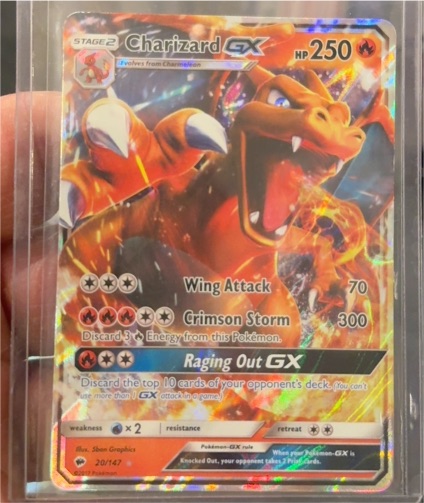 2017 Pokémon TCG Charizard GX #20/147 — front