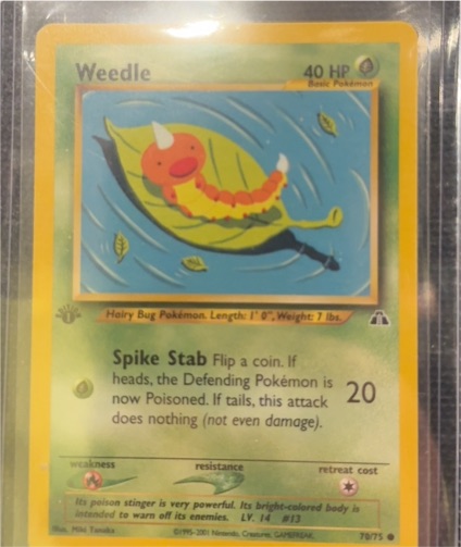 2001 Neo Discovery #70 Weedle — front