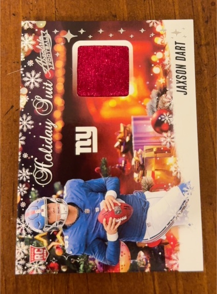 2025 Panini Absolute Holiday Suit #HS-JDT Jaxson Dart — front