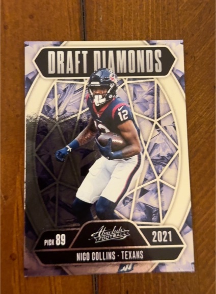 2025 Panini Absolute #DD-NCS Nico Collins Draft Diamonds — front