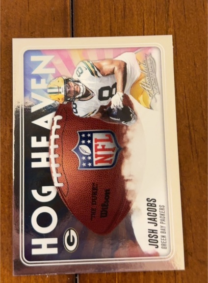 2025 Panini Absolute Hog Heaven #HH-JJS Josh Jacobs — front