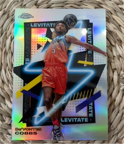 2021-22 Topps Chrome Overtime Elite #LEV-6 De'Vontes Cobbs Levitate — front